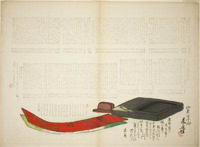 Capas de Poesía de Kikaku de Shibata Zeshin