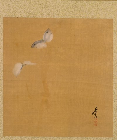 Hoja del Álbum de Temas Estacionales: Hojas de arce y pluma, 1847 de Shibata Zeshin
