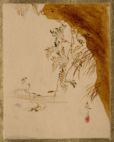 Acantilado sobresaliente de Shibata Zeshin