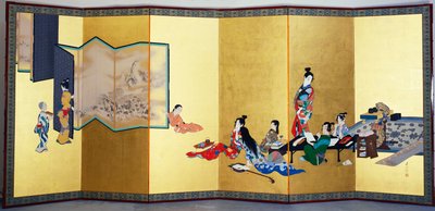 Los cuatro pasatiempos elegantes - Música, el juego de Go de Shibata Zeshin