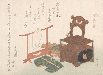 Accesorios para una novia de la colección Lluvia de Primavera, probablemente 1816 Año de la Rata de Shinsai