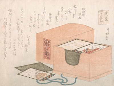 Caja con Tarjetas para el Juego de Poemas de Shinsai