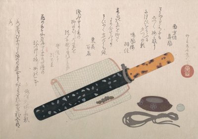Conjunto de tabaco colgante, siglo XIX de Shinsai