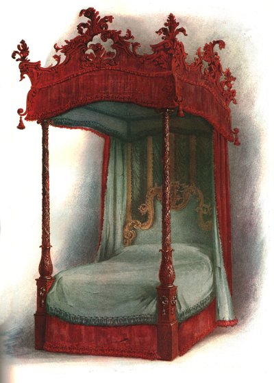 Cama de caoba, 1906 de Shirley Charles Llewellyn Slocombe