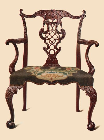 Silla de caoba, 1906 de Shirley Charles Llewellyn Slocombe