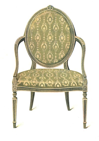 Silla pintada, 1908 de Shirley Charles Llewellyn Slocombe
