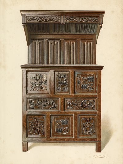 Bufé de Sir John Wynne, en posesión del Conde de Carrington de Shirley Charles Llewellyn Slocombe