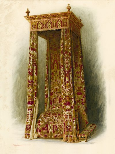 Cama tapizada, Palacio de Hampton Court de Shirley Charles Llewellyn Slocombe