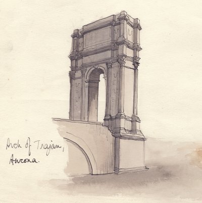 Arco de Trajano, Ancona, 1951 de Shirley Markham