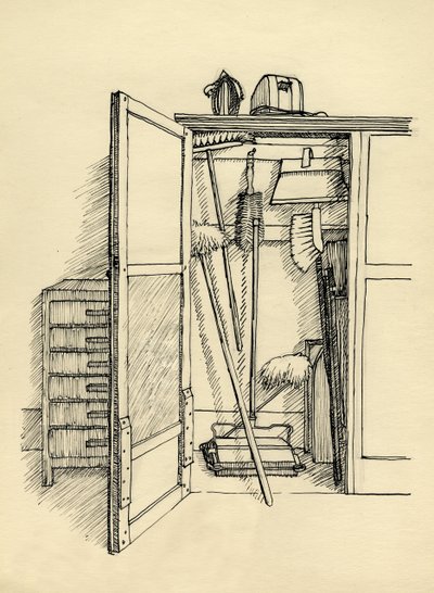 Armario de Escobas, c. 1951 de Shirley Markham