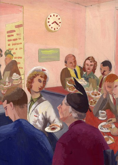 Interior de café, Londres de Shirley Markham