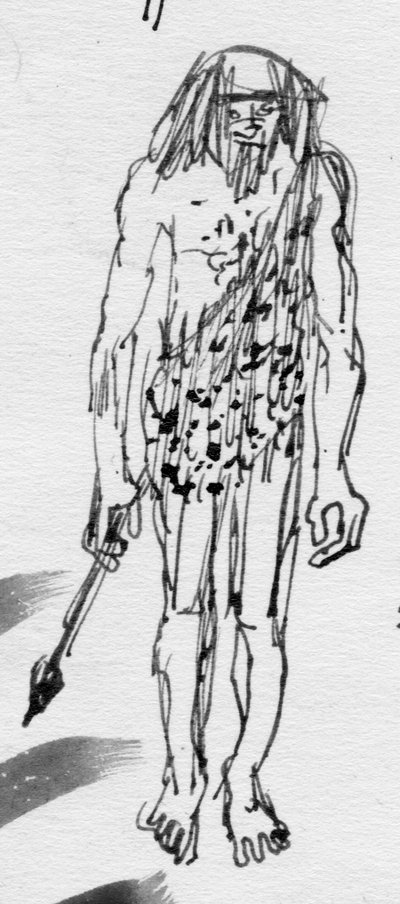 Hombre de las cavernas, c. 1950 de Shirley Markham