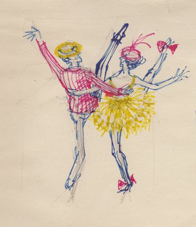 Pareja bailando, c. 1950 de Shirley Markham