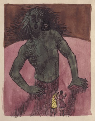 Dante y Virgilio con gigante, 1951 de Shirley Markham