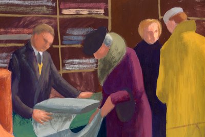Tienda de telas, 1951 de Shirley Markham