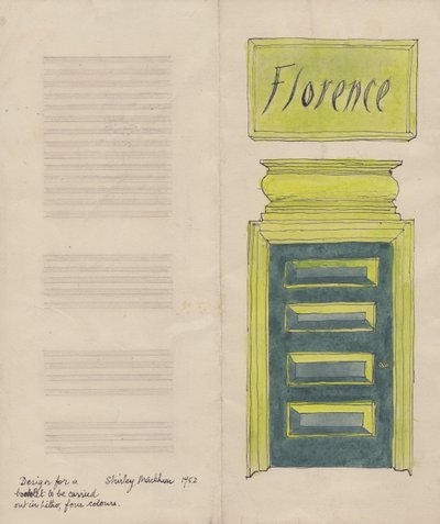 Folleto de Florencia, 1952 de Shirley Markham