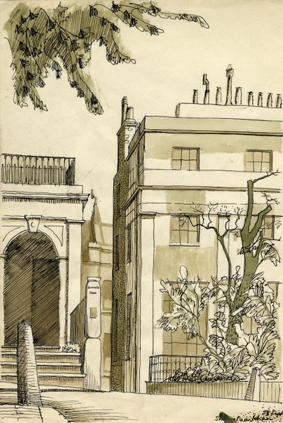 Casas georgianas, Londres, c. 1950 de Shirley Markham
