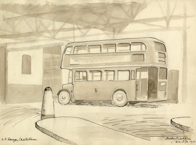 L.T. Garage, Chalk Farm, 1950 de Shirley Markham