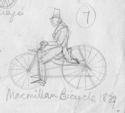 Bicicleta MacMillan, 1839, c. 1950 de Shirley Markham