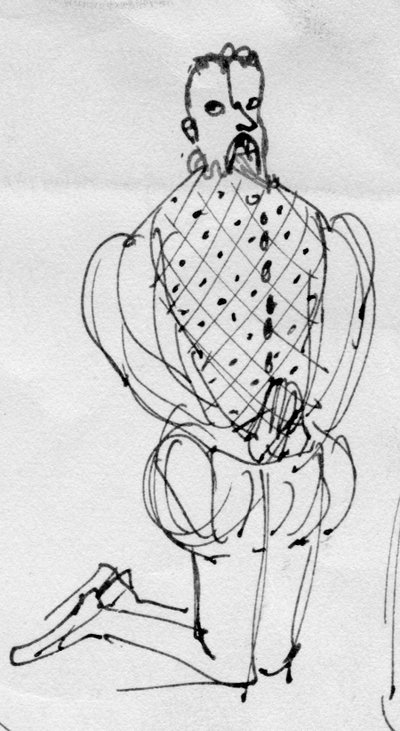 Hombre con traje de época de Shirley Markham
