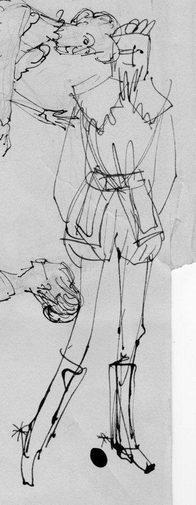 Hombre con traje de época de Shirley Markham