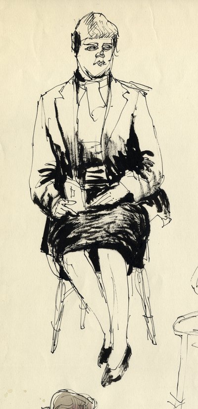 Mujer sentada, 1953. de Shirley Markham