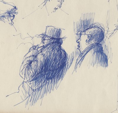 Estudios, hombres con sombreros, c1950 de Shirley Markham