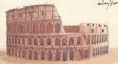 El Coliseo, Roma, Italia, 1951 de Shirley Markham