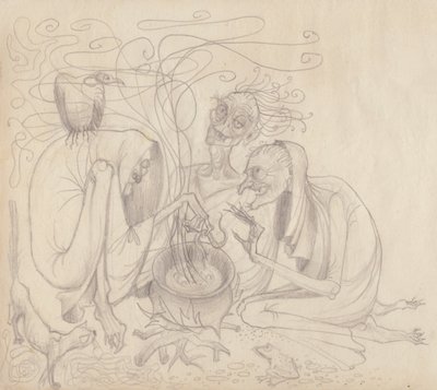 Tres brujas, c. 1950 de Shirley Markham