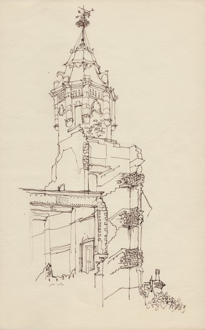 Torreta de edificio en ruinas de Shirley Markham