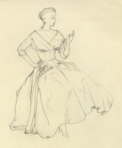 Mujer con collar, c. 1952 de Shirley Markham