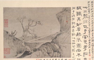 Paisaje con figura de Shitao