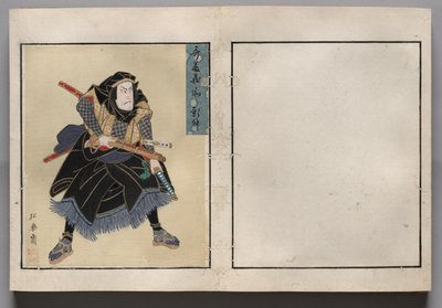 Leaf from Album of Actor Portraits de Shorakusai
