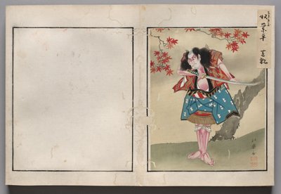 Leaf from Album of Actor Portraits de Shorakusai