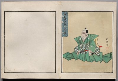 Leaf from Album of Actor Portraits de Shorakusai
