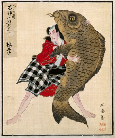 Hoja del Álbum de Retratos de Actores de Shorakusai