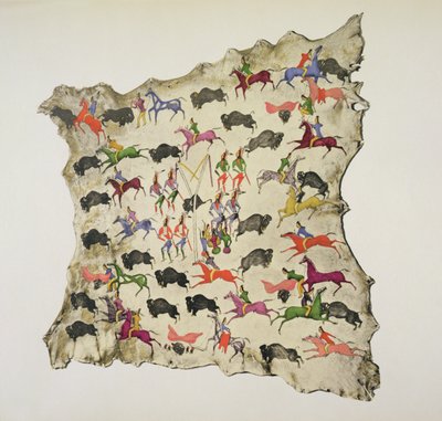 Caza de búfalos de Shoshone Katsikodi School