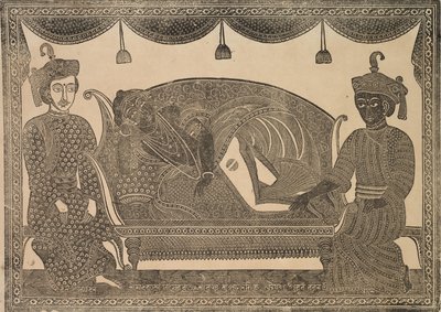 Pintura Kalighat, 1800s de Shri Gobinda Chandra Roy