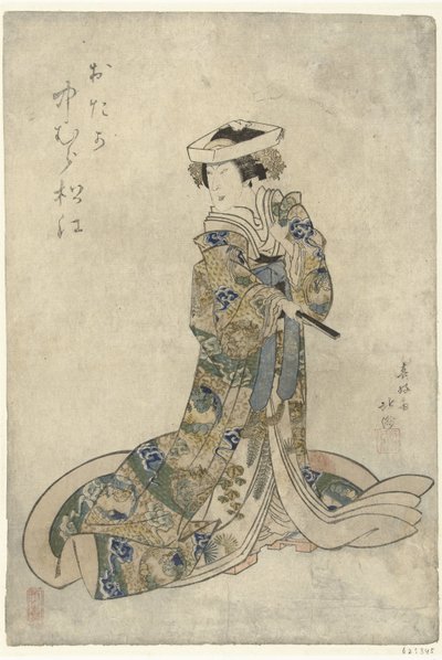 Nakamura Matsue als Otaka
Otaka Namakura Matsue (título en el objeto) de Shunbaisai Hokuei