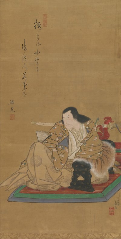 Retrato del Actor Arashi Rikan I, ca. 1812. de Shunkosai Hokushu