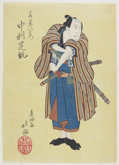 El actor Nakamura Shikan, principios del siglo XIX de Shunkosai Hokushu