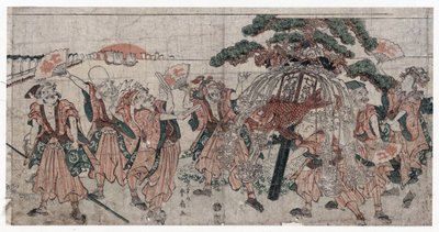 Siete dioses de la suerte de Shunsen Katsukawa