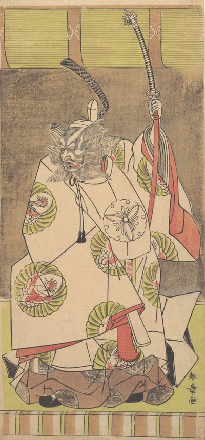 Actor de Kabuki Ichikawa Danjuro IV, 12º mes, 1771 de Shunsho