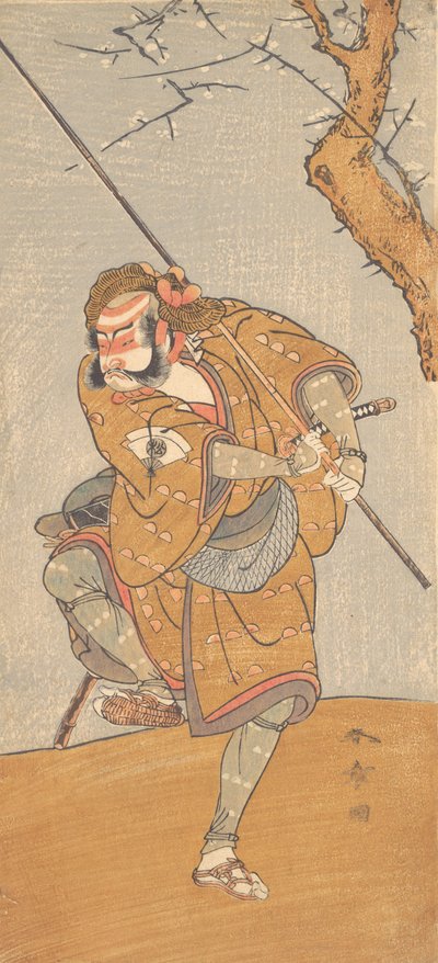 Onoe Matsusuke en el Papel de Asahina en Edo no Haru Meisho Soga, 1773 de Shunsho