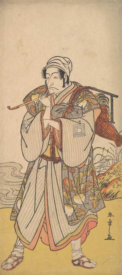 El actor Danjuro III como un vendedor ambulante, 1726-1792 de Shunsho
