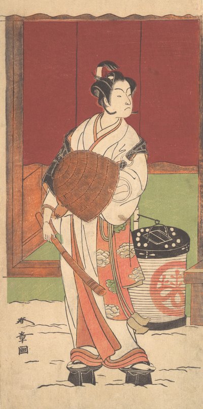 El Actor Ichikawa Monosuke II en el Papel de Daito-no-miya Disfrazado de Komuso de Shunsho