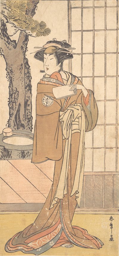 El Actor Segawa Kikunojo Tercero como una Oiran, ca. 1780 de Shunsho