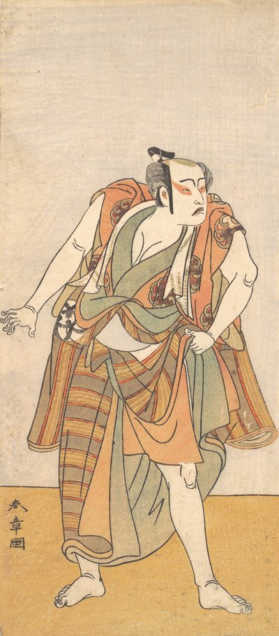 El Primer Bando Mitsugoro como un Hombre Desarmado, 1774 o 1775 de Shunsho