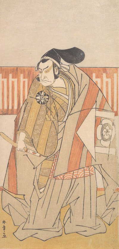 El primer Nakamura Nakazo en el papel de Kudo Suketsune, probablemente 1775 de Shunsho