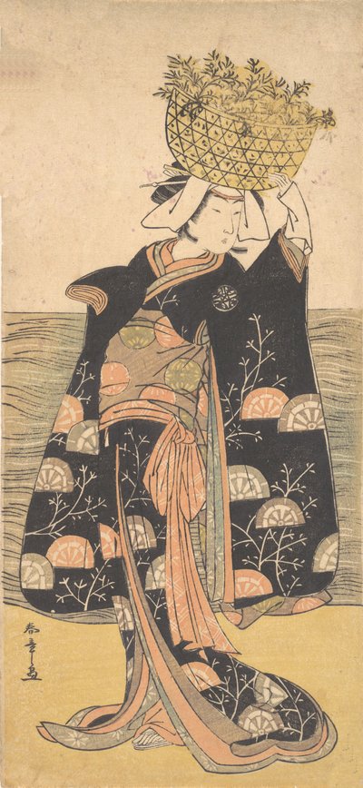 El Primer Nakamura Nakazo en el Papel del Fantasma de Shiragiku de Shunsho
